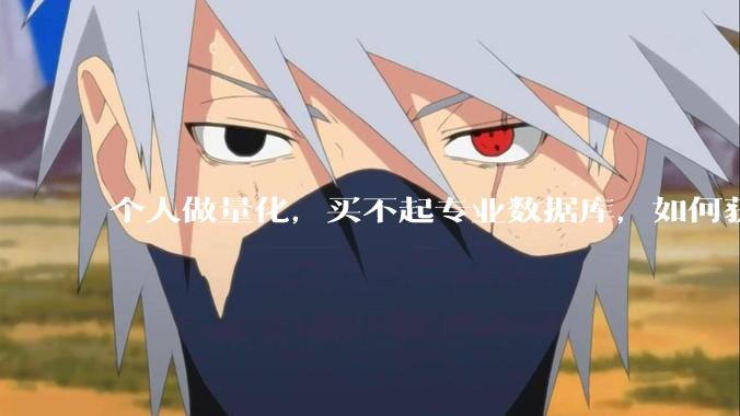 个人做量化，买不起专业数据库，如何获取 L2数据?